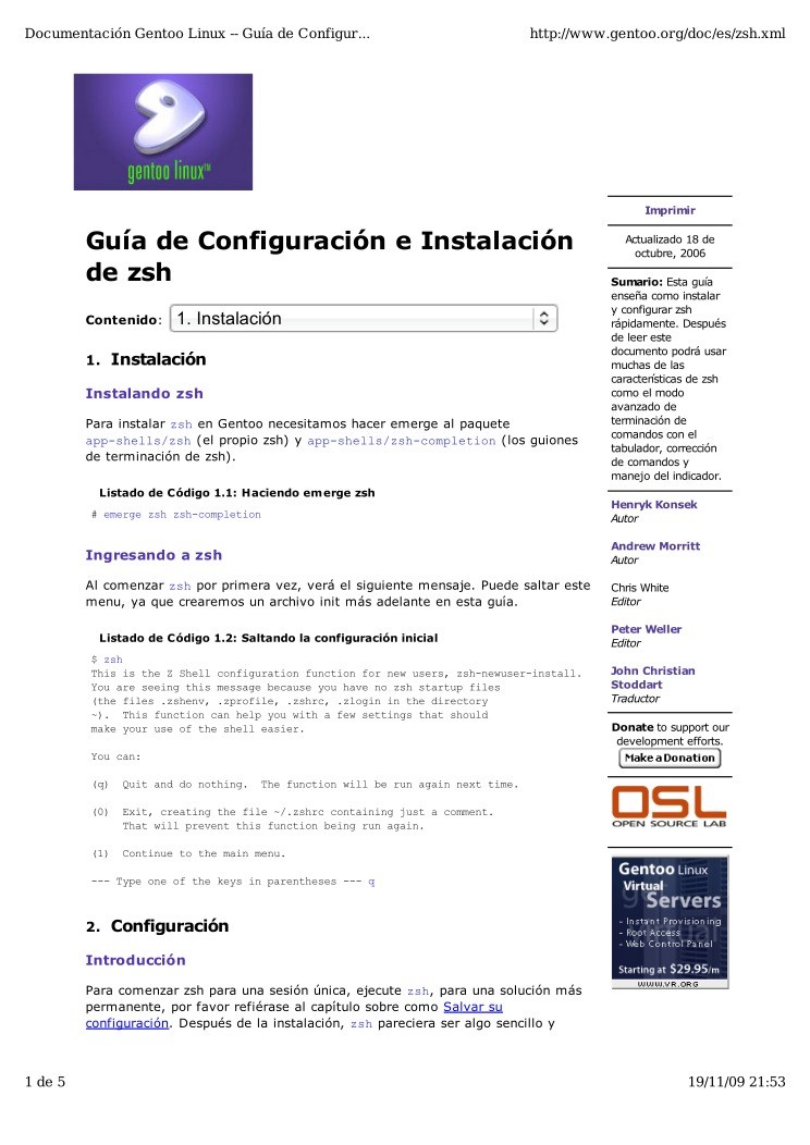 Imágen de pdf Guía de Configuración e Instalación de zsh